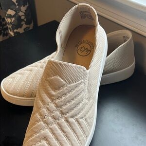 White Mountain Quilted Slip-On Sneakers - Neutral Beige 9